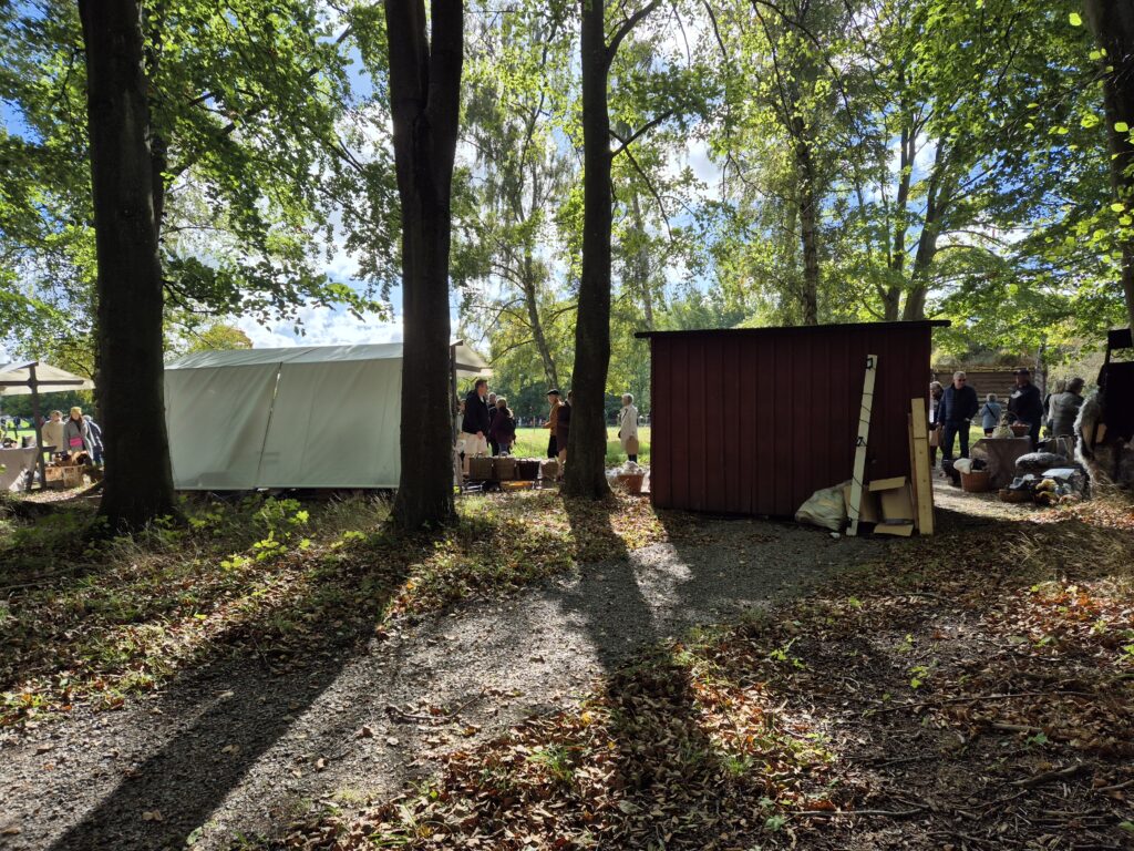 Paus i skogen i Fredriksdal